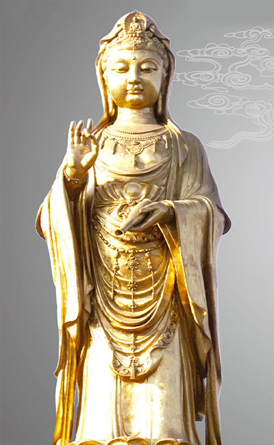 Miyun, Beijing 19.99m Bronze Statue of Guanyin of Purifying Water